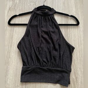 Dynamite halter neck black top
